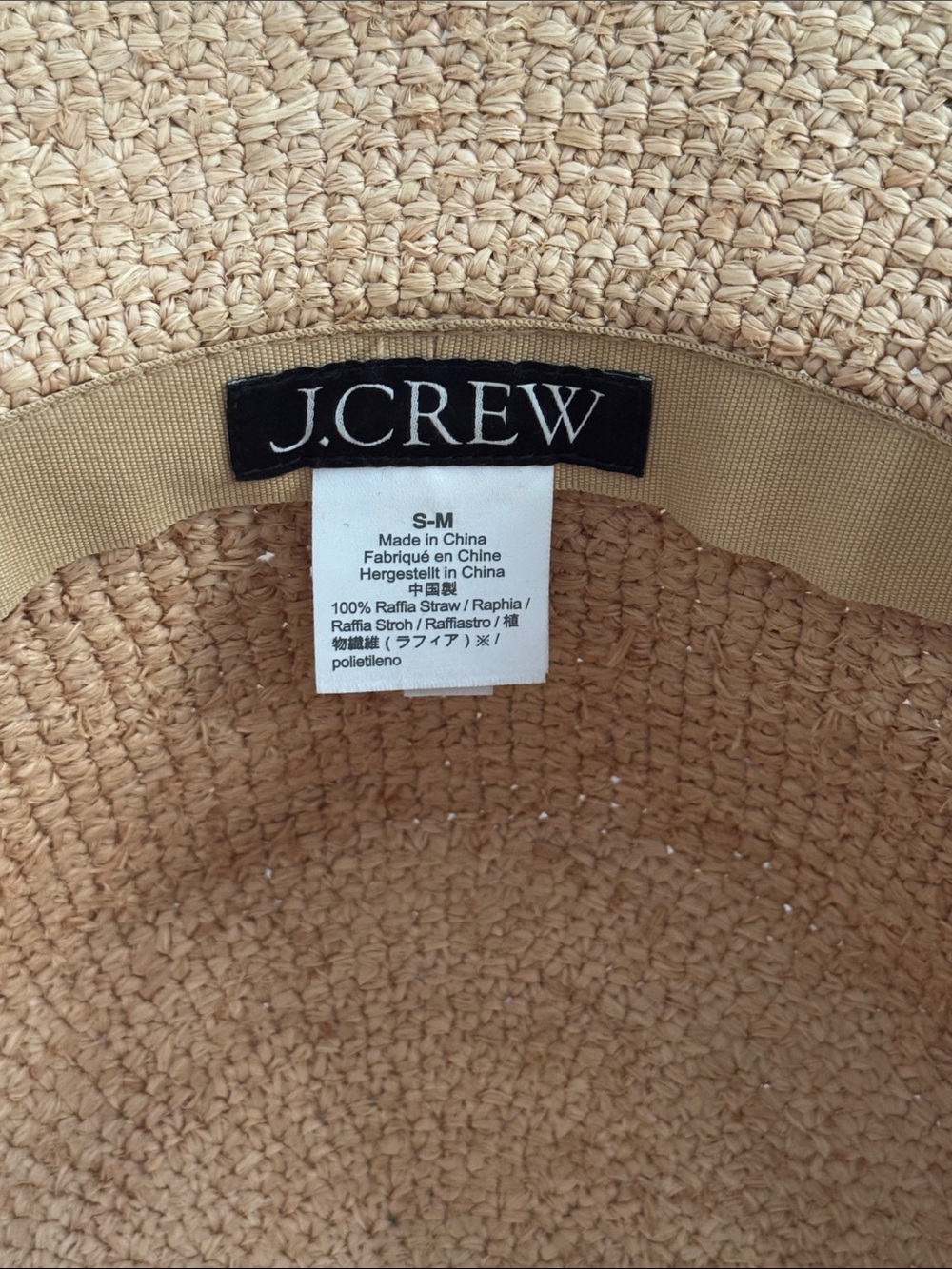 jcrew wide brim raffia bucket hat - Picture 5 of 9